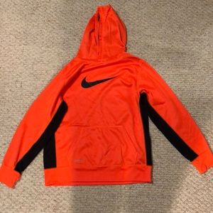 Nike boys neon orange hoodie
